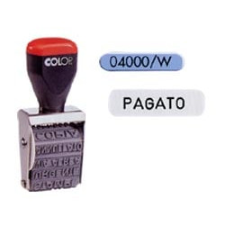 Timbro polinomio colop 12 diciture 4mm 04000w [04000/w-bls]