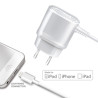 Caricabatterie celly travel charger 1a iphone 5/5s/5c bianco [tcip5]