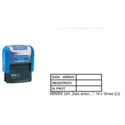 Timbro printer colop 20/l3 "data arrivo..." 14x38mm [printer.20/l3]