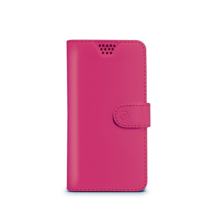 Custodia celly a portafoglio unica xl 4.5-5.0 fucsia [wallyunixlfx]