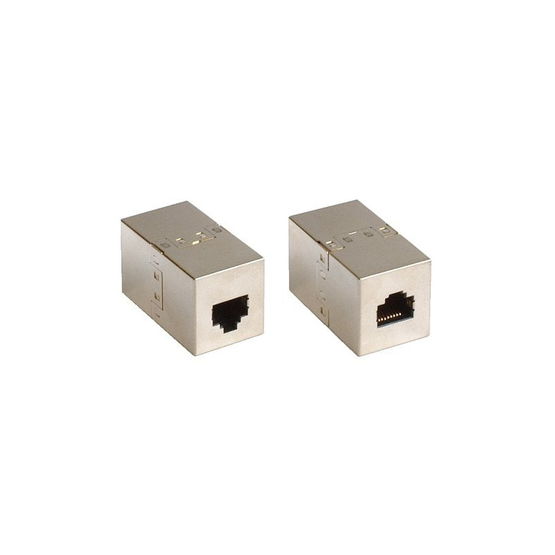 Adattatore di rete inline accoppiatore cavi lan cat.5e da rj45 femmina