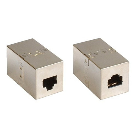 Adattatore di rete inline accoppiatore cavi lan cat.5e da rj45 femmina