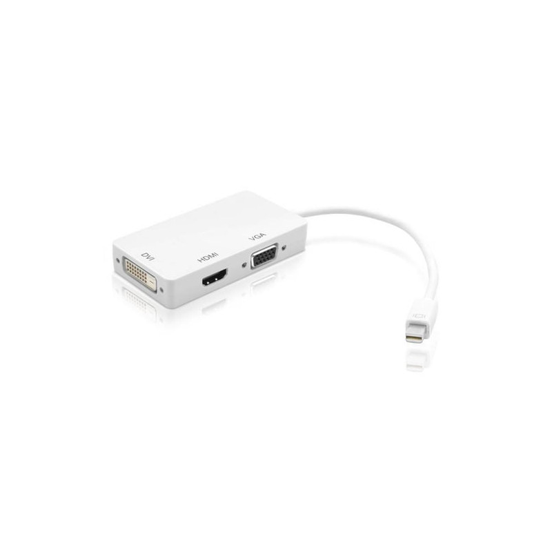 Adattatore 3 in 1 mini displayport 1.2 (thunderbolt) a hdmi/dvi/vga