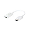 Adattatore displayport 1.2 maschio / hdmi femmina 15cm bianco
