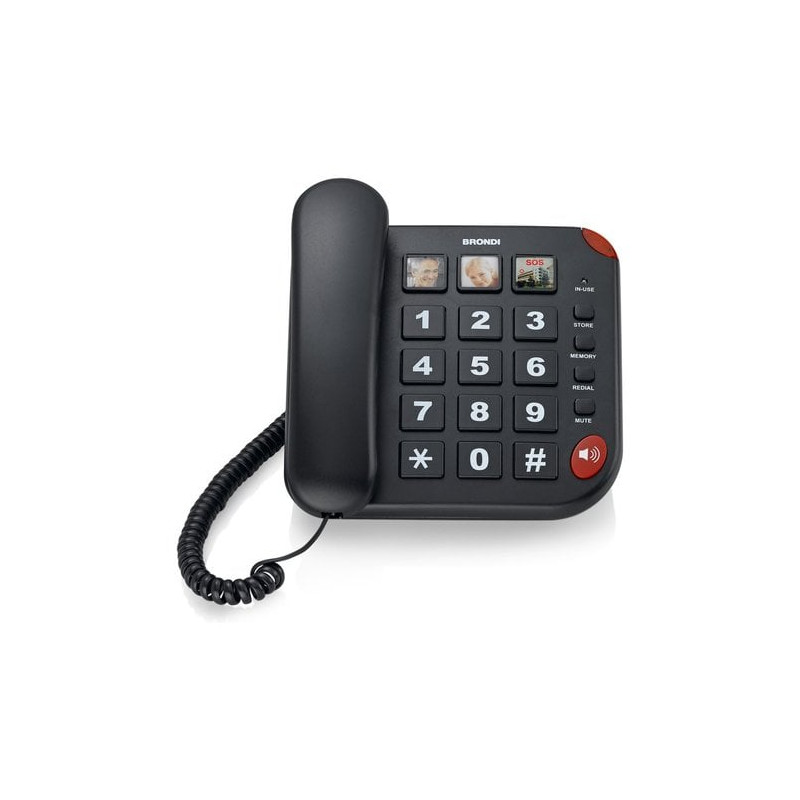 Telefono brondi bravo 15 nero 10m.vv.tas/su.big