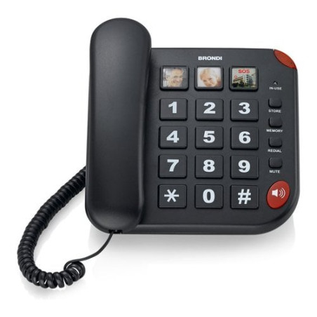 Telefono brondi bravo 15 nero 10m.vv.tas/su.big