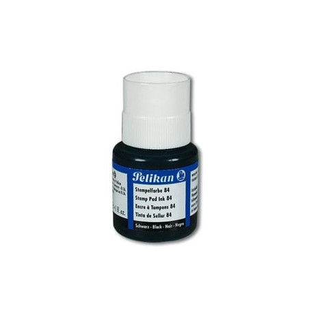 Inchiostro cuscinetti timbri pelikan 84 nero 30ml resistente all'acqua