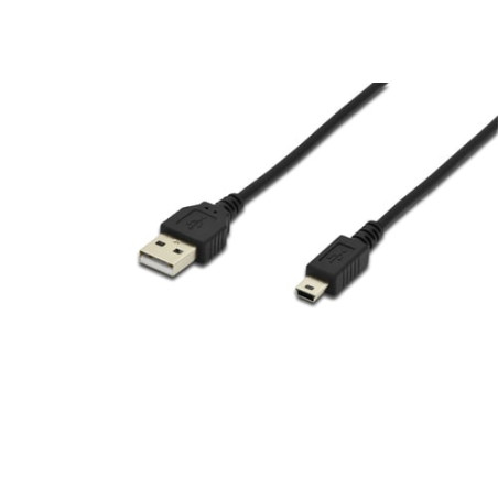 Cavo usb digitus usb 2.0 mini b 5 poli 1,80m [ak300130018s]