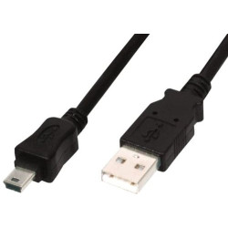 Cavo usb digitus usb 2.0 mini b 5 poli 3m [lp7122]