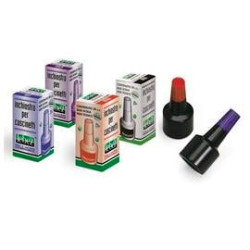 Inchiostro cuscinetti timbri lebez rosso 30ml art.1483 senza olio