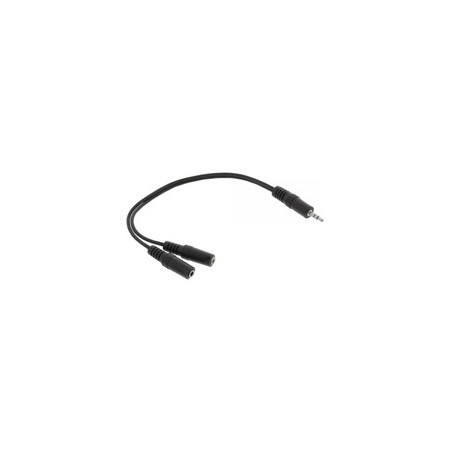 Cavo sdoppiatore y-form inline audio da spina jack 3,5mm a 2x