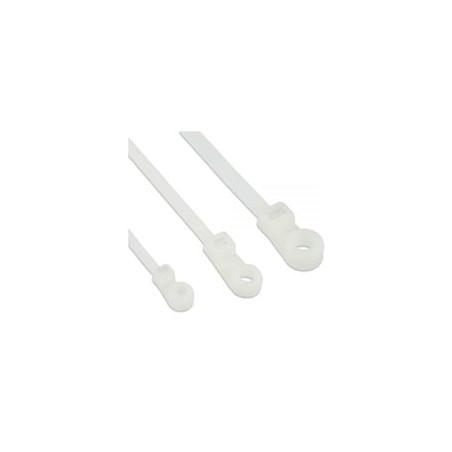 Fascette inline per cablaggio con occhiello di fissaggio, 200x4,8mm,