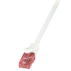 Cavo di rete logilink rj45 u/utp cat6 0,50m bianco primeline [cq2021u]