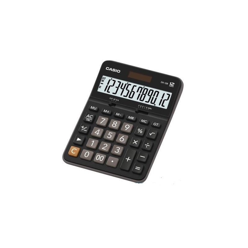 Calcolatrice casio dx-12b 12 cifre nero [dx-12b]