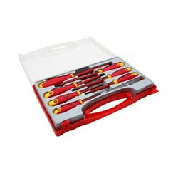 Cacciaviti professionali inline e hobbistica con cercafase in valigetta