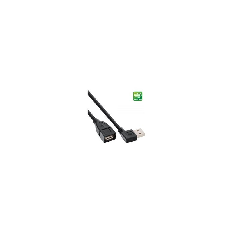 Prolunga usb inline smart usb 2.0 type a maschio angolato a type