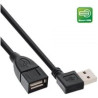 Prolunga usb inline smart usb 2.0 type a maschio angolato a type