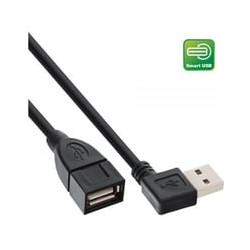 Prolunga usb inline smart usb 2.0 type a maschio angolato a type