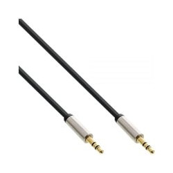 Cavo audio inline slim da spina jack 3,5mm a spina jack 3,5mm, stereo,