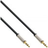 Cavo audio inline slim da spina jack 3,5mm a spina jack 3,5mm, stereo,