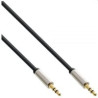 Cavo audio inline slim da spina jack 3,5mm a spina jack 3,5mm, stereo,