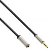 Cavo audio inline slim prolunga da spina jack 3,5mm a presa jack