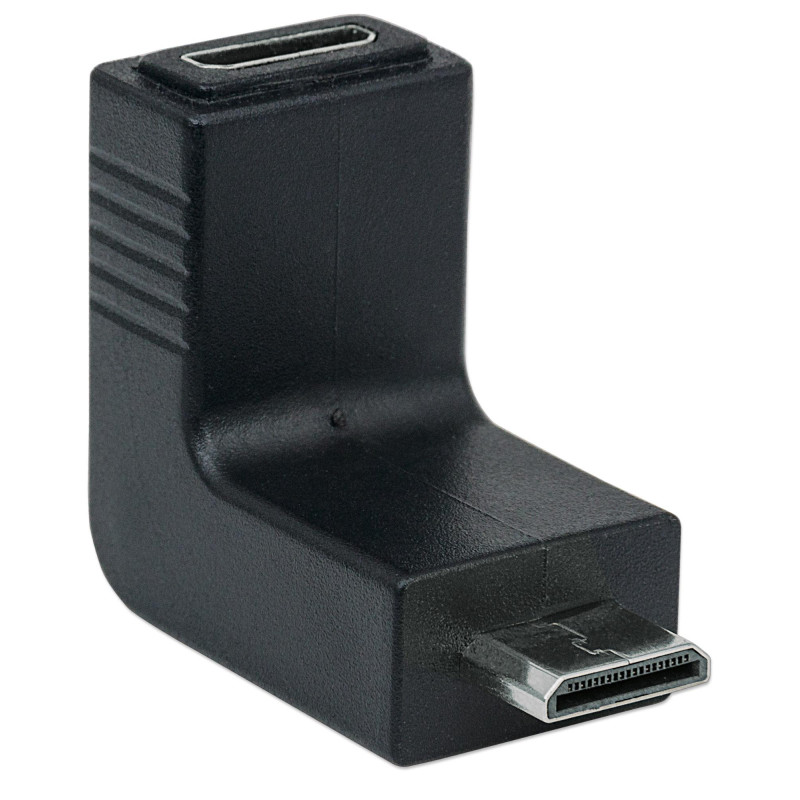 Adattatore hdmi manhattan mini c femmina a mini c maschio angolato