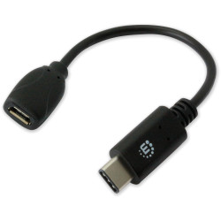 Cavo usb manhattan hispeed usb2.0 microb femmina / c maschio 0,15m