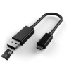 Cavo usb otg techly micro b / a con lettore micro sd/sdhc 26cm nero