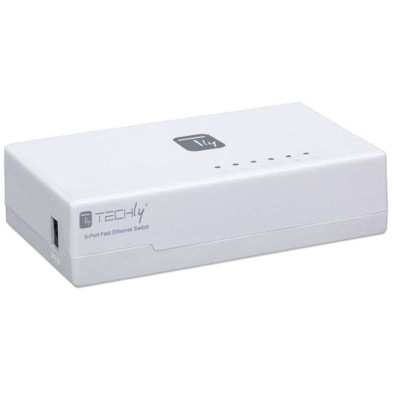 Switch techly hub 10/100 mbps fast ethernet 5 porte [i-swhub-050ty]