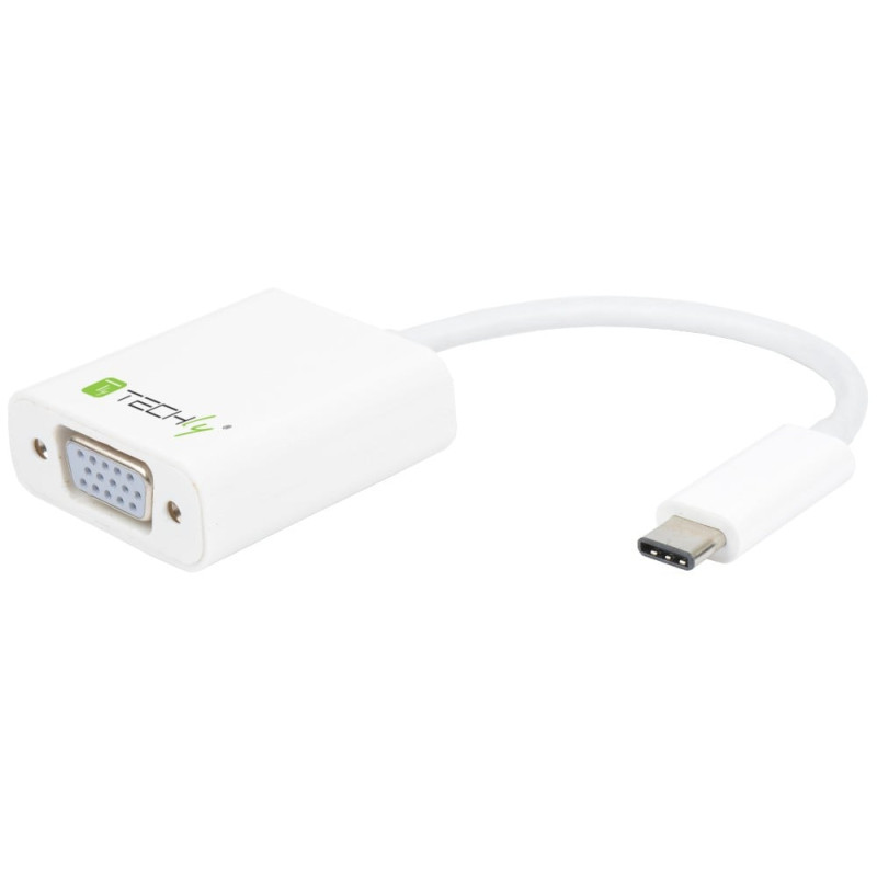 Adattatore techly da usb 3.1 tipo c m a vga f