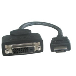 Adattatore hdmi lindy a dvi-d 0,2m m/f [41227]
