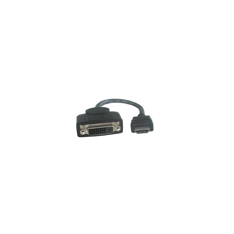 Adattatore hdmi lindy a dvi-d 0,2m m/f [41227]