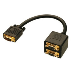 Adattatore lindy splitter vga, 2 porte [41214]
