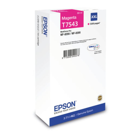Cartuccia epson xxl per wf-8090 wf-8590 69ml magenta [c13t754340]