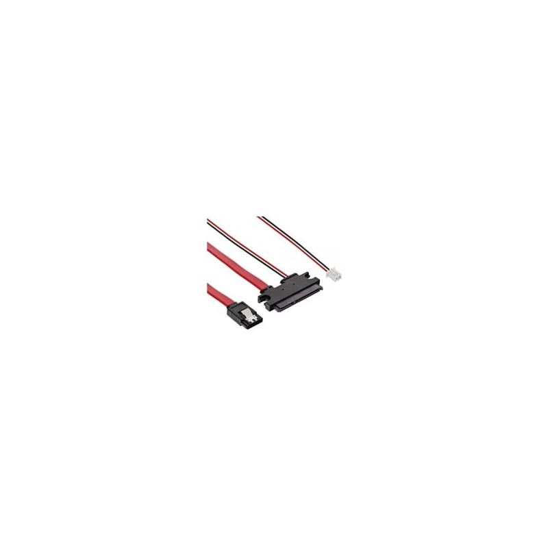 Cavo sata inline alimentazione da 2pin maschio + 7pin sata (dati)