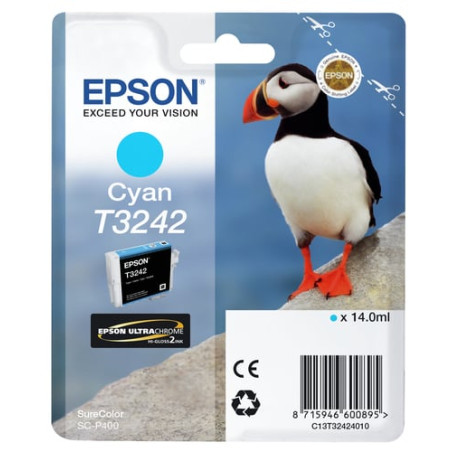 Cartuccia epson t 324 t 3242 14ml ciano [c13t32424010]
