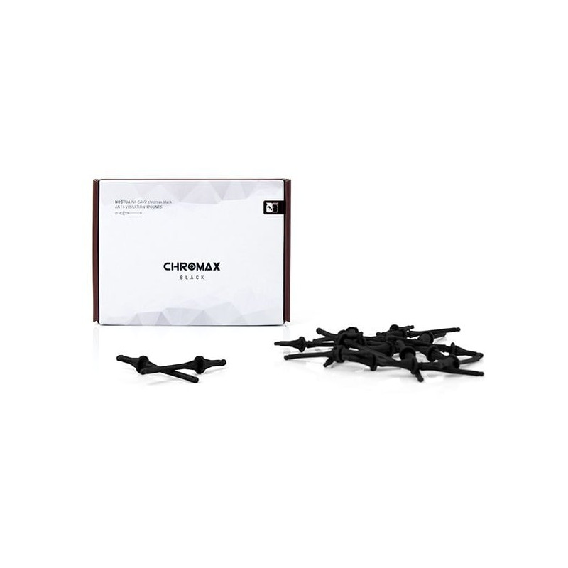 Antivibrazione ventole noctua cromax na-sav2 nero [na-sav2.black]