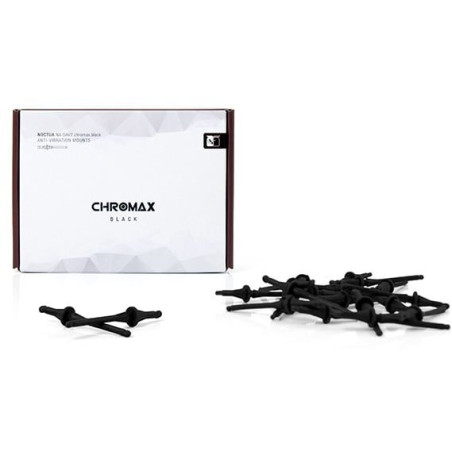 Antivibrazione ventole noctua cromax na-sav2 nero [na-sav2.black]