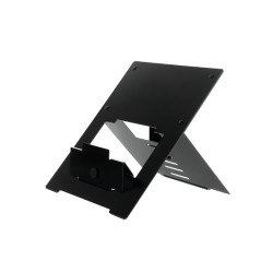 Supporto per notebook r-go riser nero [rgoristbl]