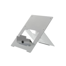Supporto per notebook r-go riser silver [rgoristsi]