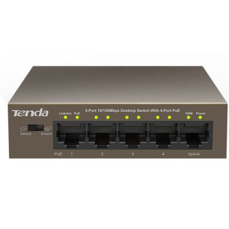 Switch tenda 5 porte lan 10/100 (4 porte poe) [i-swhub tef1105p]