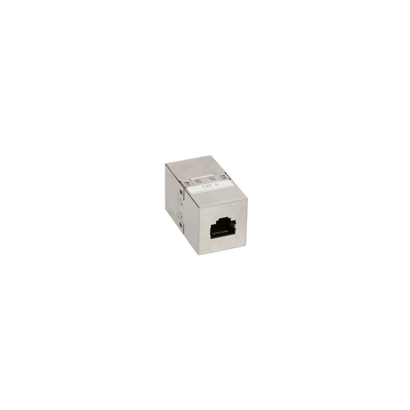 Accoppiatore cavi lan inline cat.6 da rj45 femmina a rj45 femmina