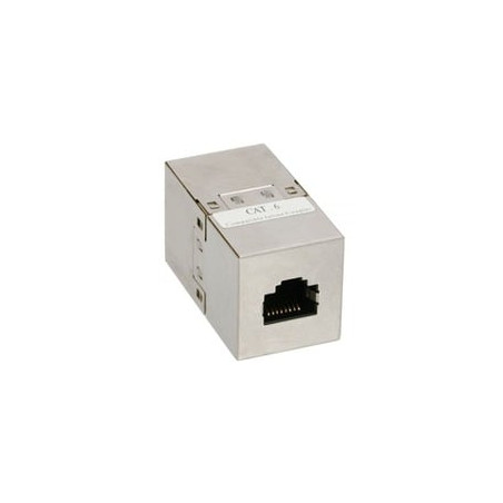 Accoppiatore cavi lan inline cat.6 da rj45 femmina a rj45 femmina