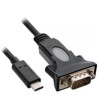 Convertitore usb inline 2.0 type c - seriale rs232 sub-d