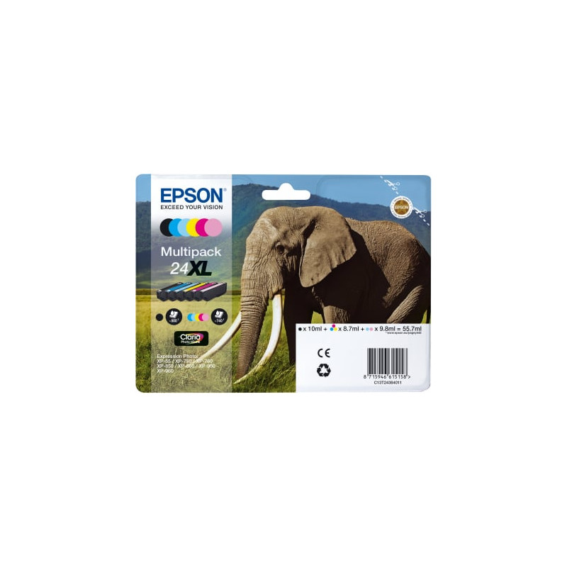 Cartuccia epson multipack xl claria photo hd 500pagine/740pagine