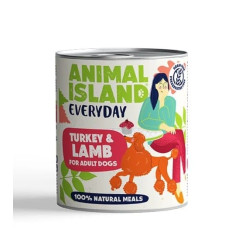 mangime animal island everyday tacchino + agnello per cani 800g