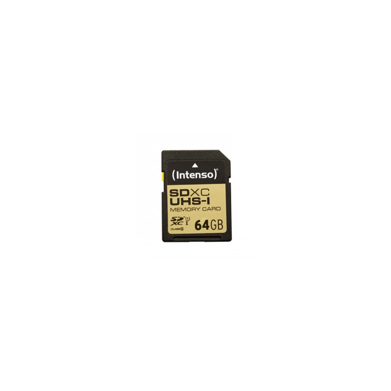 64gb scheda sdxc intenso uhs-i (45 mb/s, classe 10) [3421490]