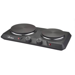 fornello elettrico ardes arfoel05 focus duo 2500w 2 piastre nero