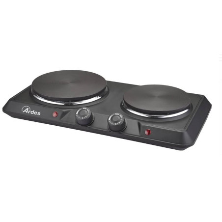 fornello elettrico ardes arfoel05 focus duo 2500w 2 piastre nero